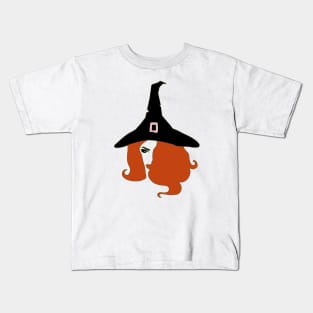 Red Haired Witch Kids T-Shirt